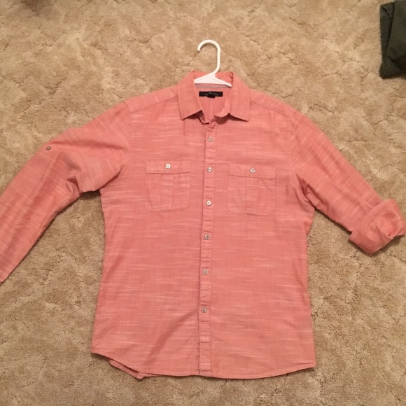 Marc Anthony Button Down - Color Salmon - Picture 1 of 3